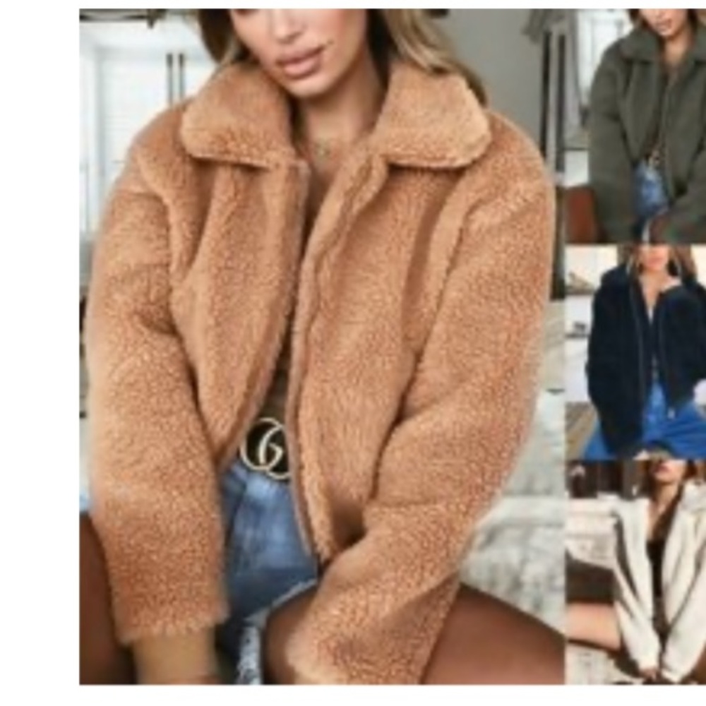 Faux fur/Sherpa/teddy jacket
